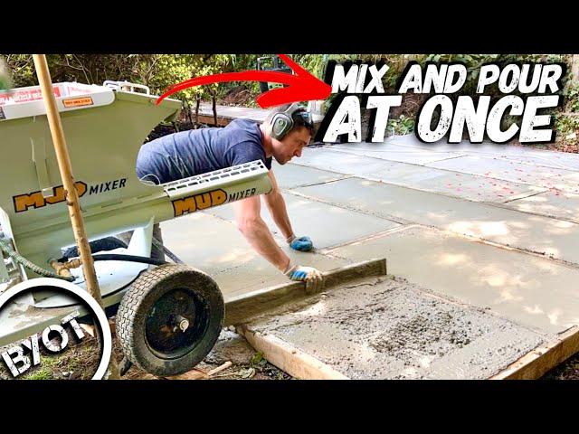 How To Pour A Concrete Patio QUICK!