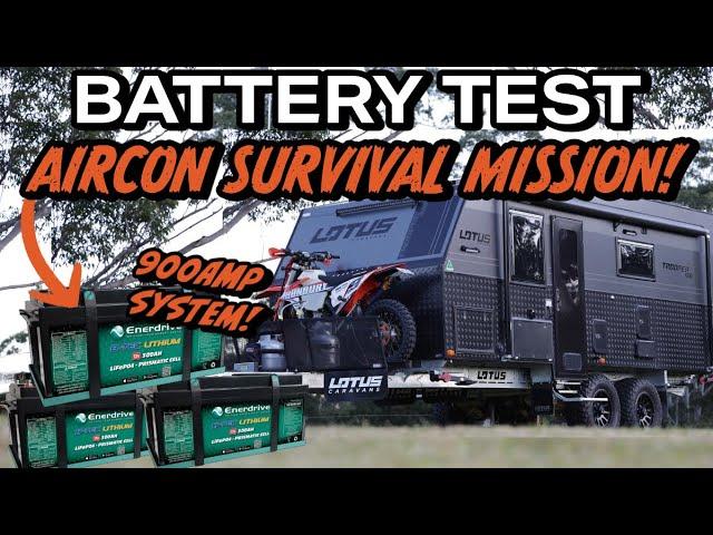 HOW LONG CAN A CARAVAN AIR CONDITIONER SURVIVE OFF GRID? THE ULTIMATE BATTERY TEST!