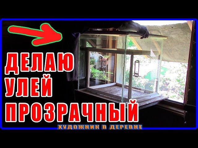 Делаю ПРОЗРАЧНЫЙ УЛЕЙ для ПЧЕЛ. Полный процесс изготовления стеклянного пчелиного улья.