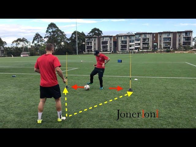 SOCCER DRILL | 1ST TOUCH | BODY POSITION | AWARENESS | PASSING & DRIBBLING | Joner 1on1