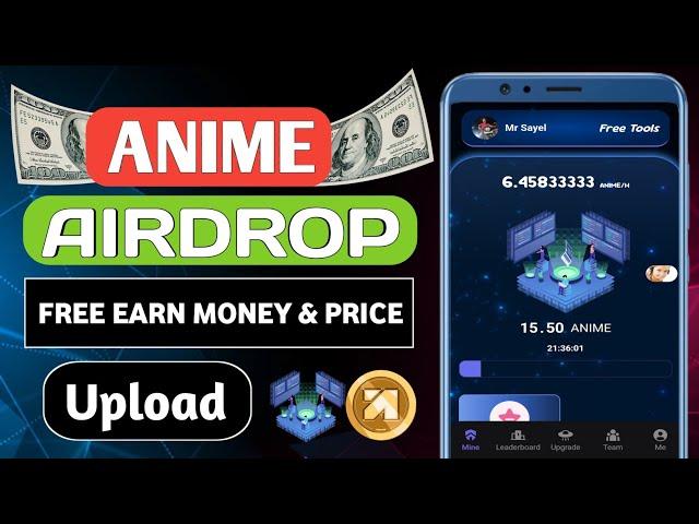 Anime Airdrop Mining | Free Money Earning | New Airdrop Mining & Earn Free USDT Without Deposit