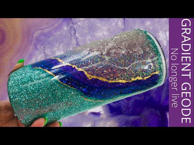 GEODE Glitter Epoxy Tumbler DIY first steps | No longer live