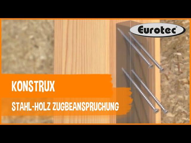 KonstruX Stahl-Holz Zugbeanspruchung / Steel-timber tensile loading