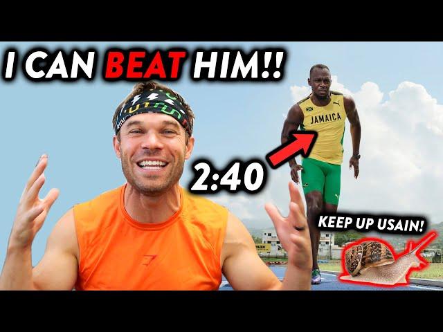 USAIN BOLT races 800 meters for the first time!!