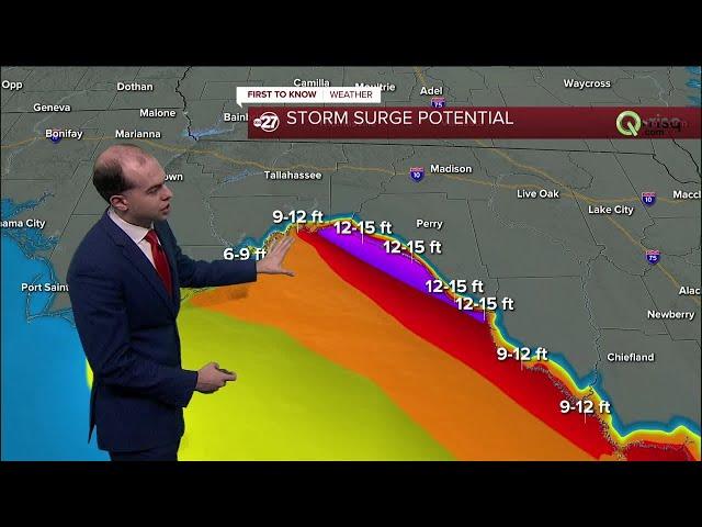 Hurricane Helene heads toward Big Bend: Thursday 12 p.m. update