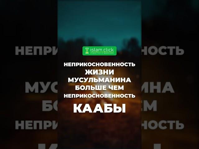 Неприкосновенность жизни мусульманина больше чем неприкосновенность Каабы | Абу Яхья Крымский