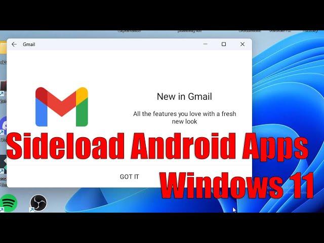 How to sideload Android apps in Windows 11