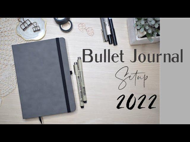 2022 Bullet Journal Setup // Minimal Bullet Journal // Plan with me