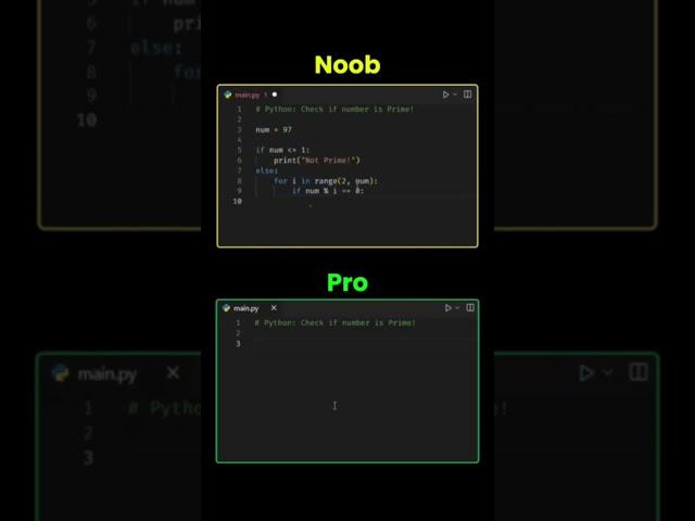 Junior Vs Senior|Noob Vs Pro| Python Developer #programming #python #coding #javascript #coder #css
