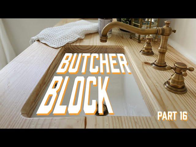 DIY Butcher Block Countertop