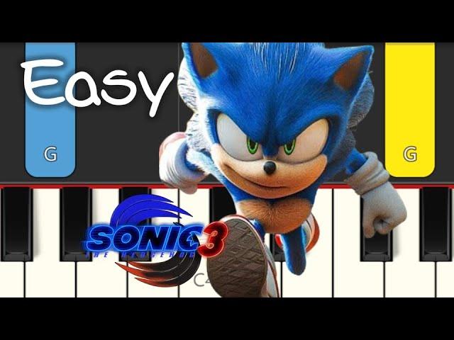 Live & Learn  SONIC THE HEDGEHOG 3 MOVIE - EASY PIANO TUTORIAL