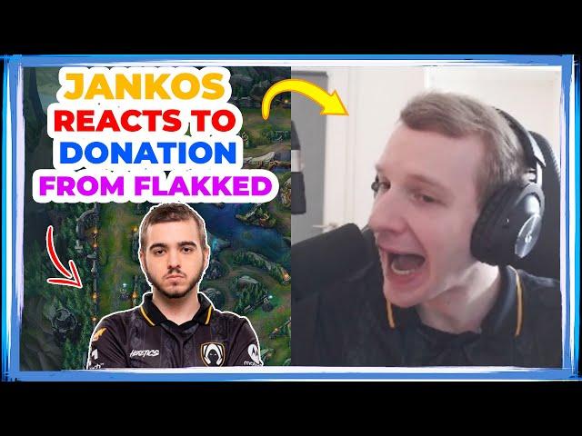 Jankos Reacts to Donation from Flakked?! 