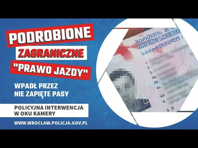 Przyłapany z podrobionym dokumentem