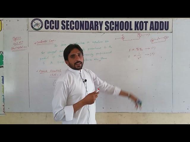 10th Class| physics| chapter #13 | Coulomb's Law by Muzammil Rouf