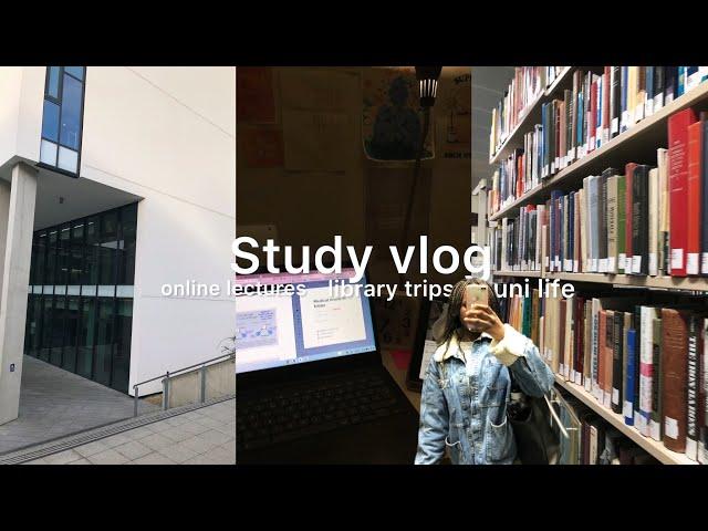 STUDY VLOG  productive days, note taking, online lectures, cooking, library day, how i revise