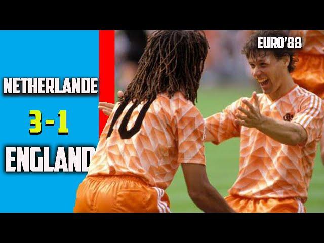 England vs Netherlands 1 - 3 Euro 88 HD