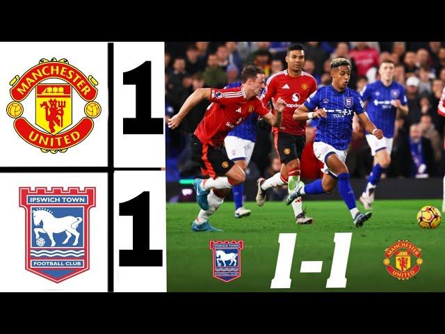  man united vs ipswich town (1-1)Man United draw at Ipswich Town - Highlights premier!league