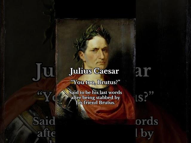 The Final Words of Historical Titans #history #shortsfeed #historyfacts #shorts #titans