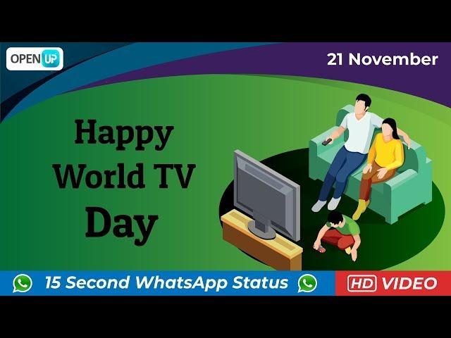 Happy World TV Day | World TV Day | 21st November Daily WhatsApp Status