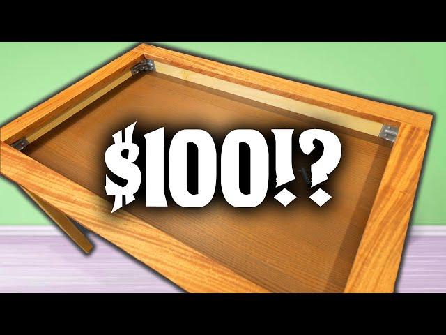 We turned $100 into a board game table