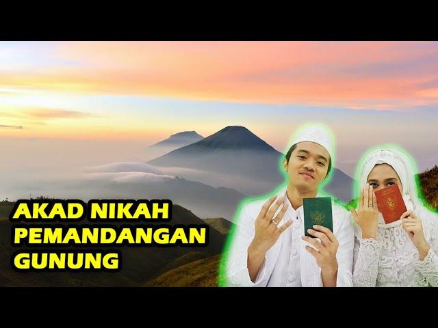 AKAD NIKAH PEMANDANGAN GUNUNG