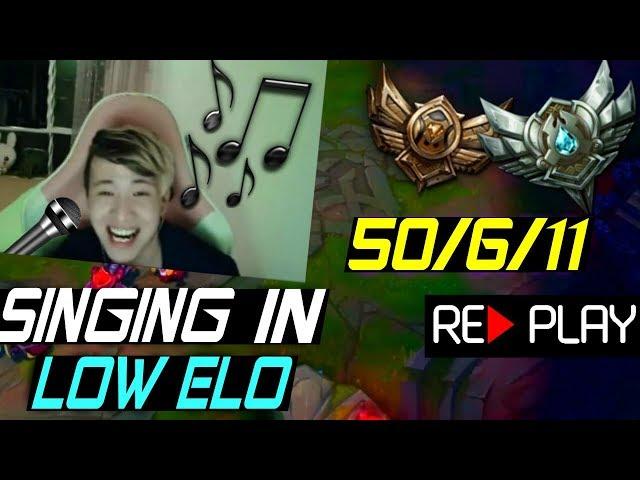 V1ncent SINGING in LOW ELO - Best Draven World - Vincent Replays
