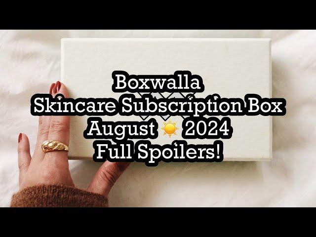 Boxwalla Skincare Subscription Box August ️ 2024 Full Spoilers! Votary!  | BeautyAmaB