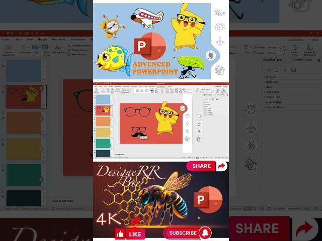 Animated PowerPoint Slide Design Tutorial  #powerpoint #youtube #short