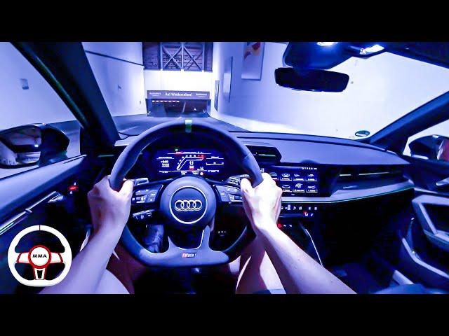 2022 AUDI RS3 SPORTBACK (400HP) NIGHT POV DRIVE Onboard (60FPS)