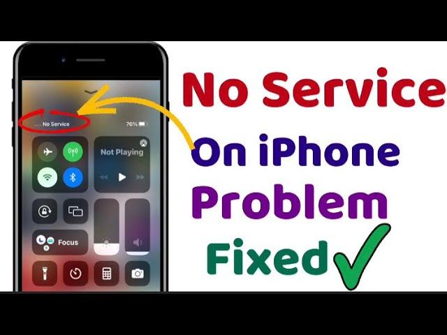 How to fix no Service on iPhone problem | NO Service Sim card