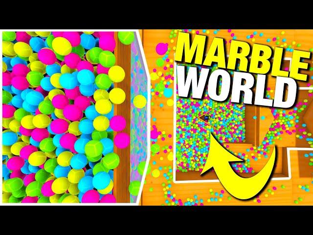 10,000 Marbles DESTROY Marble Run (+ Marble CAMERA) - Marble World