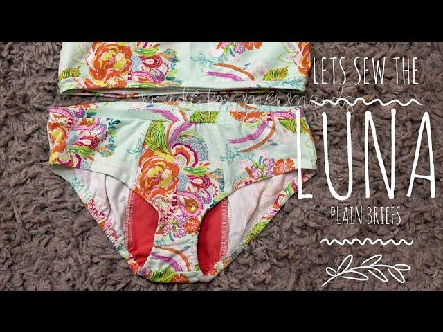 Sewing the Plain option of the Luna Briefs