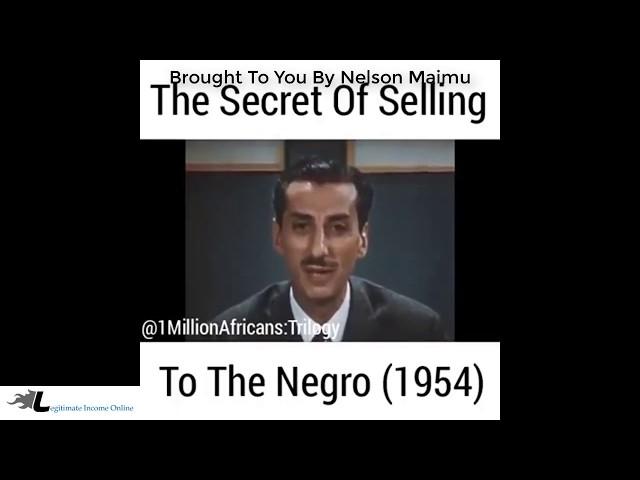 This 1954 Study Explains 3 Targetable Habits In Successfully Selling To Blacks People!