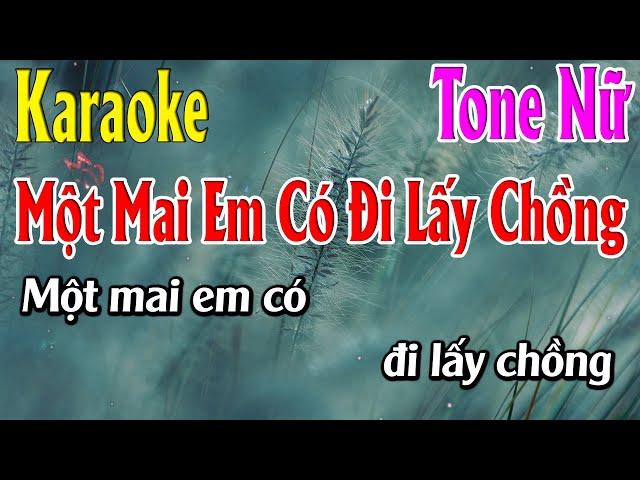 Karaoke Một Mai Em Có Đi Lấy Chồng - (Đoạn Tuyệt) - Lâm Organ - Beat Mới