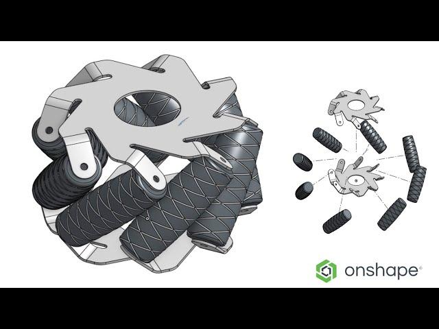 Design and Assembly of a Mecanum Wheel in Onshape