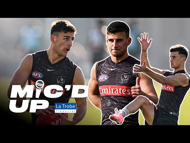 Nick Daicos wears a mic at training ️