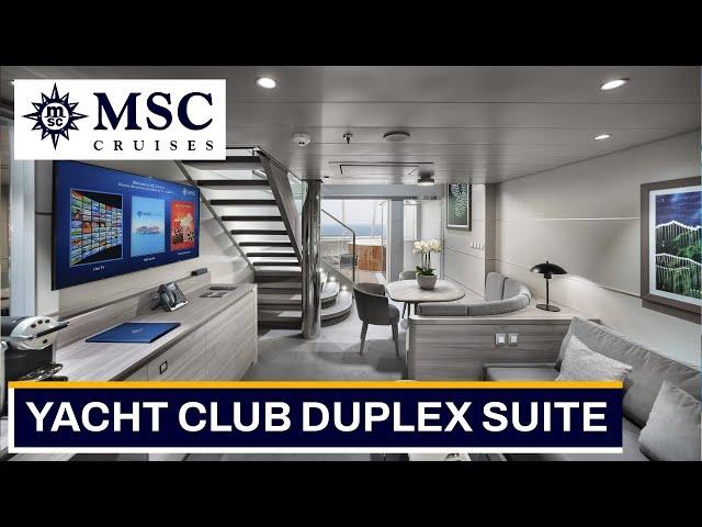 MSC Euribia Yacht Club Duplex Whirlpool Suite Cabin Tour