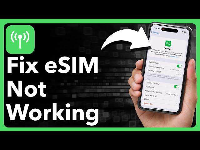 How To Fix eSIM Not Working On iPhone