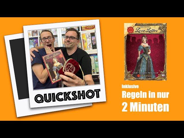 #Quickshot - Love Letter (moderner Klassiker) | neu aufgelegt