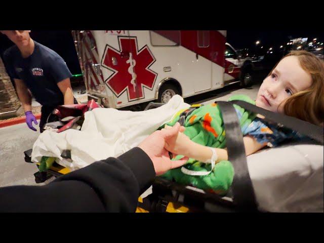 NiKO'S BRAVE AMBULANCE RiDE   Adley & Navey Surprise him with a GiANT MONKEY! Mom saves the day