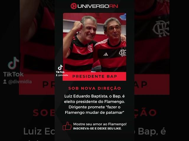 BAP É ELEITO PRESIDENTE DO FLAMENGO #flamengo #futebol #noticias #news #shorts