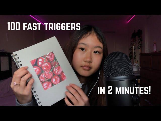 ASMR 100 triggers in 2 minutes 