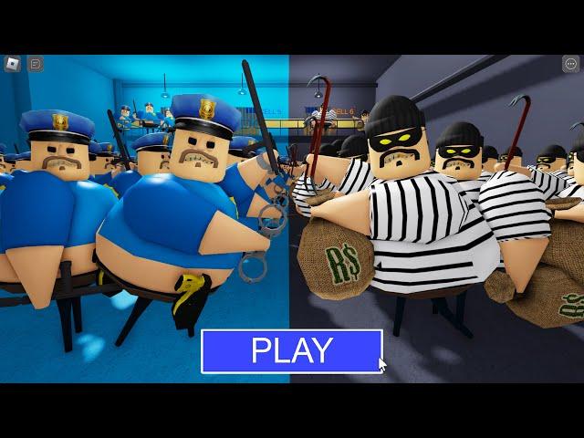 1000 COP BARRY Vs 1000 THIEF BARRY in BARRY'S PRISON RUN! New Scary Obby (#Roblox)