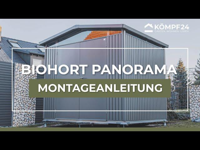 Biohort Panorama mit Schraubfundament | Kömpf24 Montagevideo