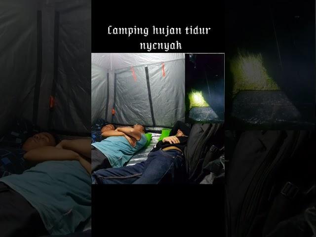 Camping hujan #camping #heavyrain