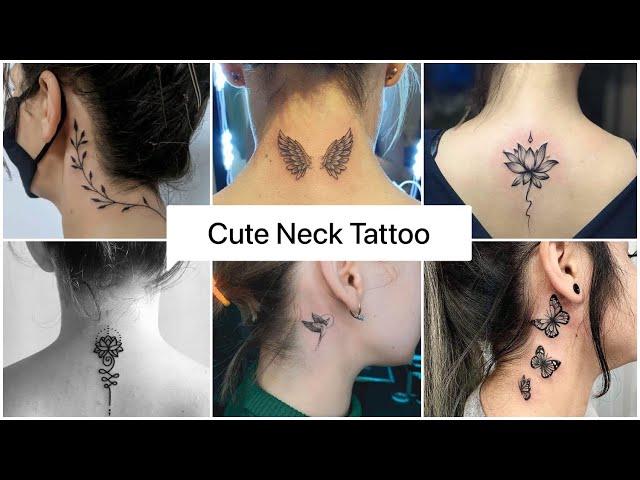 BACK NECK TATTOOS FOR GIRLS 2023 | CUTE NECK TATTOO IDEAS FOR LADIES | WOMEN’S TATTOO IDEAS #viral