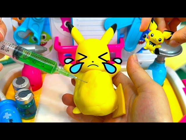 [Toy ASMR] 8 Minutes Satisfying with Unboxing Pikachu Doctor toys & Pokémon ASMR | Review Toys