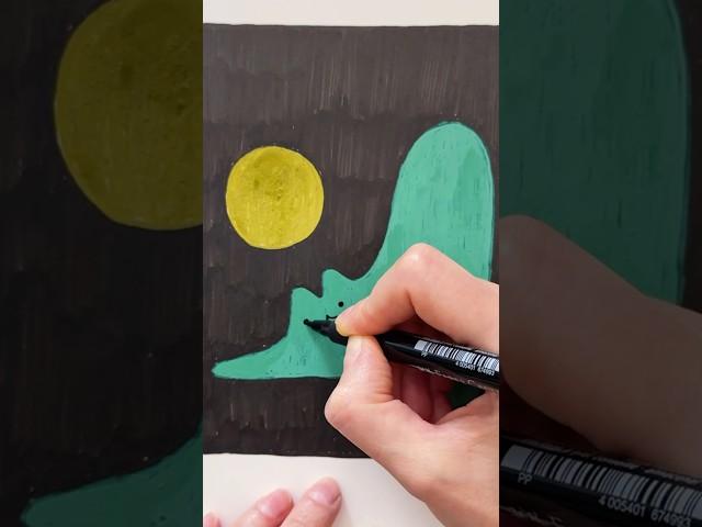 Вечерний скетчинг #sketching #minimalism  #catillustration #cuteposter #poster  #drawingprocess