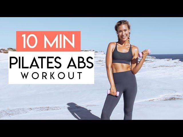 ABS ON FIRE  10 Minute Mat Pilates Abs Workout