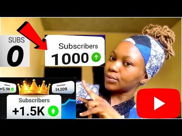 How to Get 1,000 YouTube Subscribers (FAST)